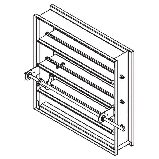 Combination Fire/Smoke Damper - 1-1/2 Hour - Triple-V Blade - Class 1 - FSD-141