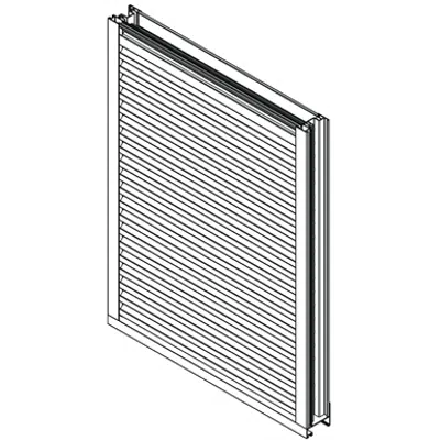kuva kohteelle Wind-Driven Rain Louver - 2" Deep - 45 Degree Chevron Blade - Extruded Aluminum - ECD-245