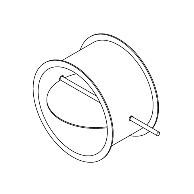 Industrial Control Damper - Round - Single Blade - CD-81R