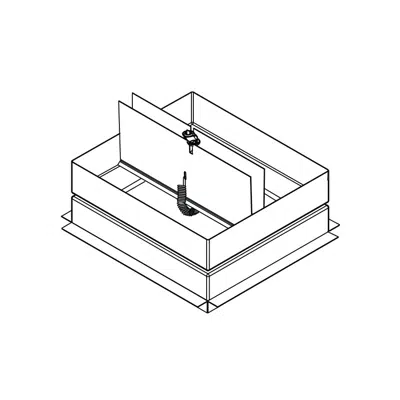 Image for Ceiling Radiation Damper - 1 Hour - Field Installed Insulated Duct board Outlet Box - Butterfly Style Blade - CFD-521-NP