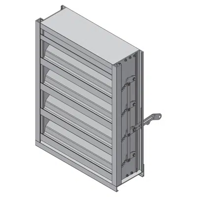 Зображення для Hurricane Miami-Dade Louver - 6" Deep - 37/5 to 45 Degree Drainable/Operable Airfoil Blade - Extruded Aluminum - EXA-645-MD