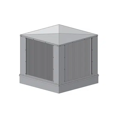 imagem para Penthouse - 6" Deep - 45 Degree Vertical Blade - Extruded Aluminum - ECV-645-PH