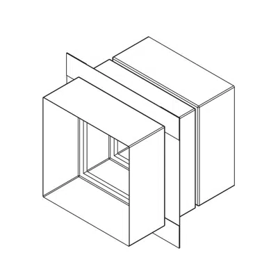 Fire Damper - 1-1/2 Hour - Static - Integral Mounting Angle - Curtain Style Blade - Class B - VFD-10-IMB图像