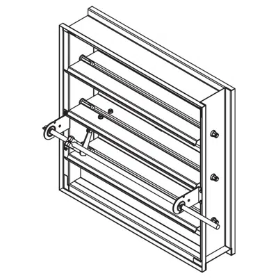 imagem para Combination Fire/Smoke Damper - 1-1/2 Hour - Triple-V Blade - Class 3 - FSD-143