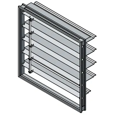 Image for Backdraft Damper - Extruded Style Blade - Low to Medium Velocity - BD-150