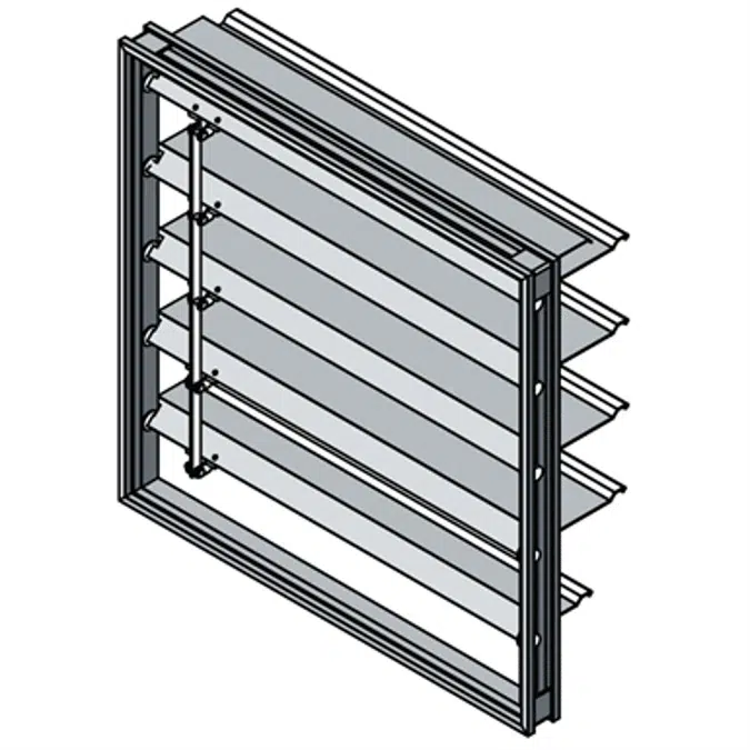 Backdraft Damper - Extruded Style Blade - Low to Medium Velocity - BD-150