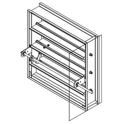 obraz dla Smoke Damper - Triple-V Blade - Class 3 - SD-143
