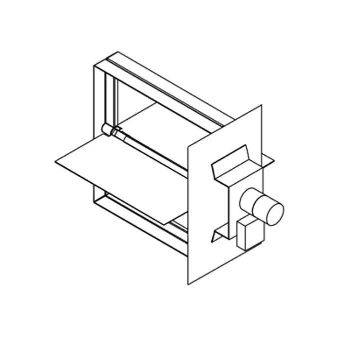 Remote Manual Balancing Damper - Single Blade - RD-10