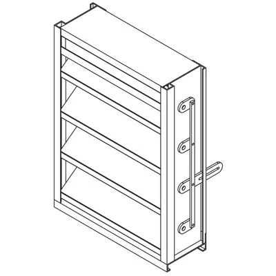 Image pour Operable Louver - 6" Deep - 37-1/2 Degree Operable J-Blade - Extruded Aluminum - EOJ-637