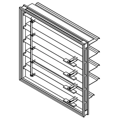 Image for Backdraft Damper - Adjustable Counterbalanced - Extruded Style Blade - CBD-150