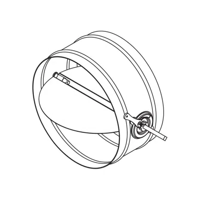 画像 Manual Balancing Damper - Round - Single Blade - CD-10R