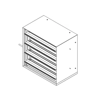 Image for Airflow Measuring Station - Pressure Differential - Steel Airfoil Parallel Blade - AM-45-PD