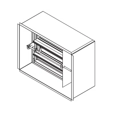 Combination Fire/Smoke Damper - 1-1/2 Hour - Side Panel - Front Access - Airfoil Blade - Class 1 - FSD-151-SP图像