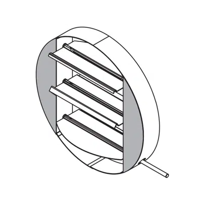 Image for Control Damper - Round - Triple-V Blade - CD-22R