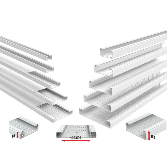 Metatray® 100 perforée. Chemin de Câbles Isolant