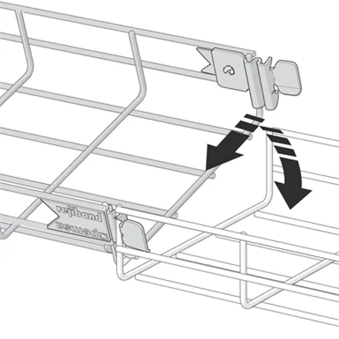 Rejiband® Rapide. Quick-connect Click Wire mesh trays