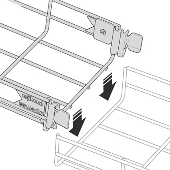 Rejiband® Rapide. Quick-connect Click Wire mesh trays