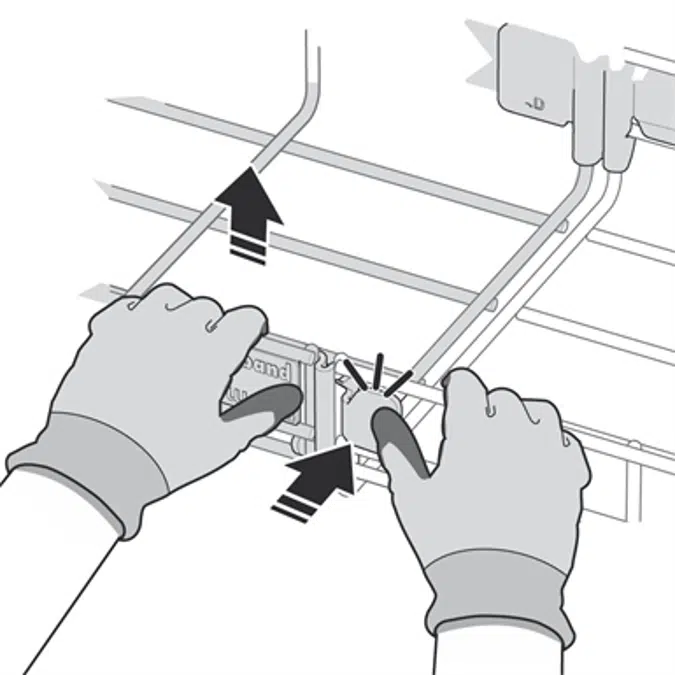 Rejiband® Rapide. Quick-connect Click Wire mesh trays