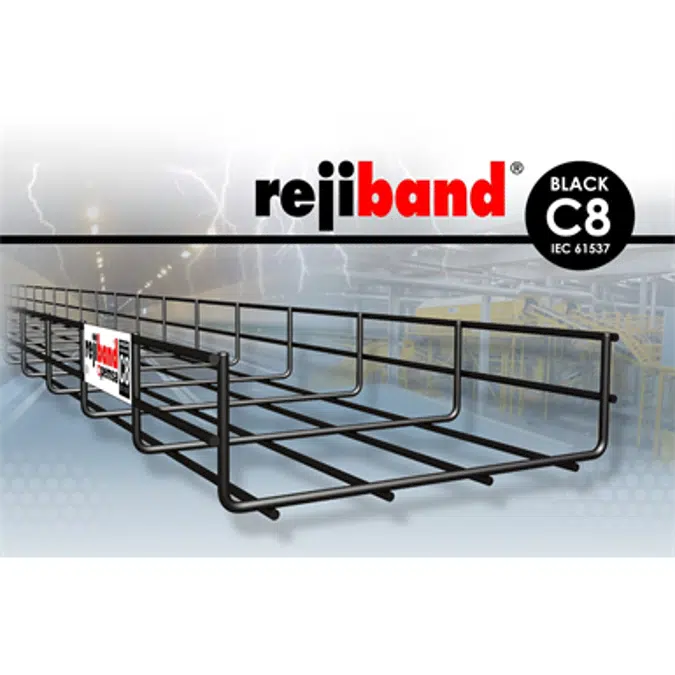 Rejiband® Black C8® High Resistance. Wire mesh trays