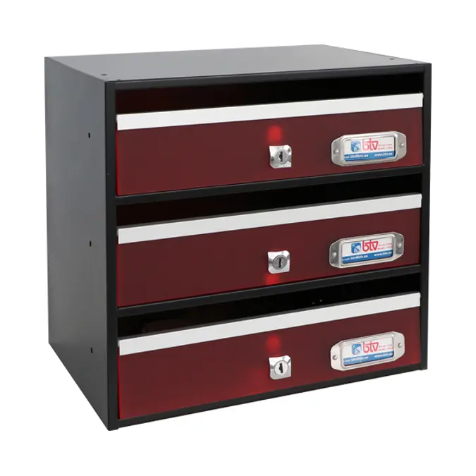 BIM objects - Free download! MAILBOX AVANT 345x250x340 G03 BLACK BODY ...