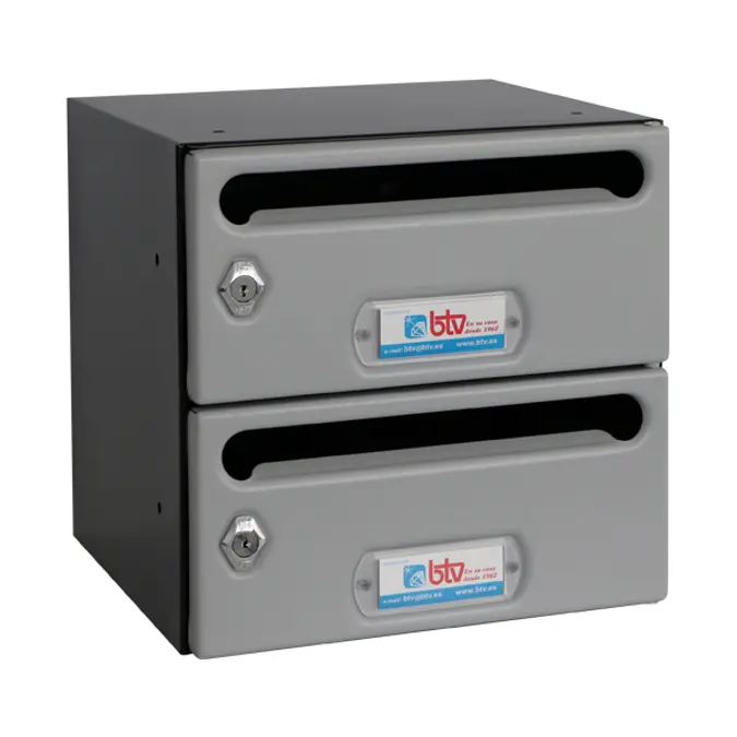 BIM objects - Free download! MAILBOX MERCURIO 245x250x245 G02 BLACK ...