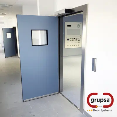 Swing Door HS-402B Manual Stainless Steel (2 door leaves) için görüntü