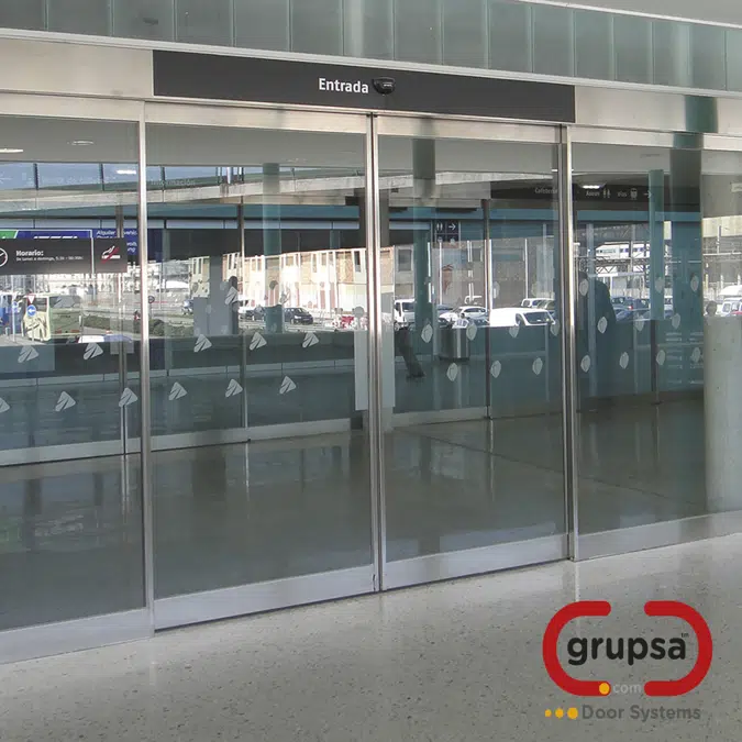 Automatic Door AS-300 Frame (2 Door Leaves - 2 Glass Panels) (Over vein)