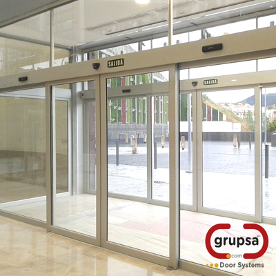 Image for Automatic Door AS-900 Panic (2 Door Leaves - 2 Glass Panels) (Between Walls)