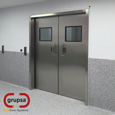 Swing Door HS-202B Automatic Stainless Steel (1 door leaf) için görüntü