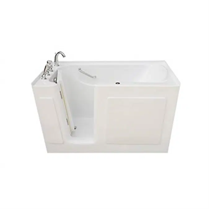 Signature Bath LPI5031-W-LD Walk-In Whirlpool Bathtub with Left Drain