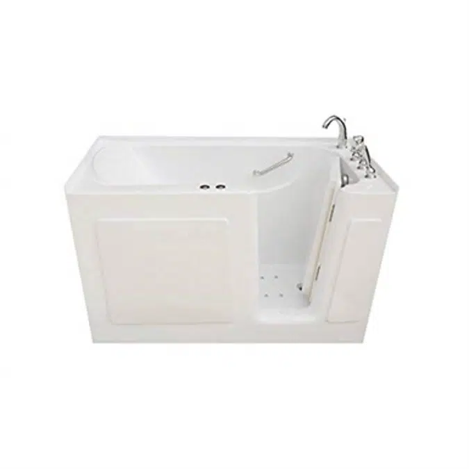 Signature Bath LPI6030-C-RD Walk-In Air Injection and Whirlpool Bathtub