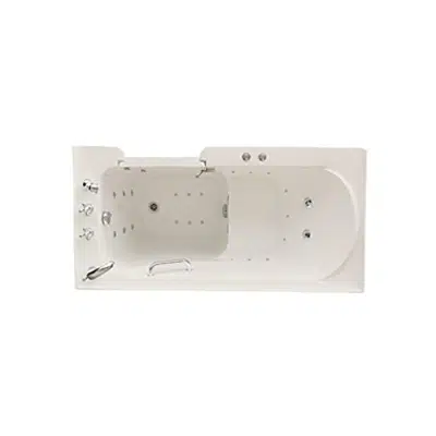 画像 Signature Bath LPI4730-C-RD Walk-In Air Injection and Whirlpool Bathtub with Right Drain