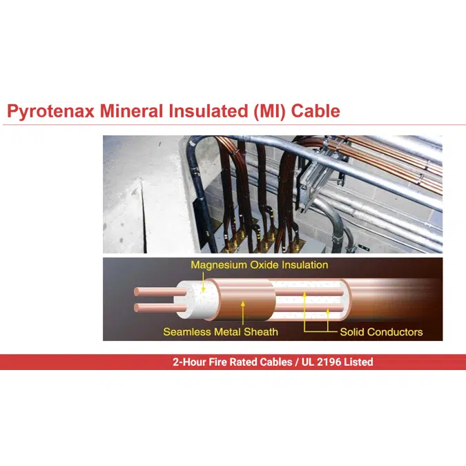 nVent PYROTENAX 2 Hour Fire Rated Single Power Conductors