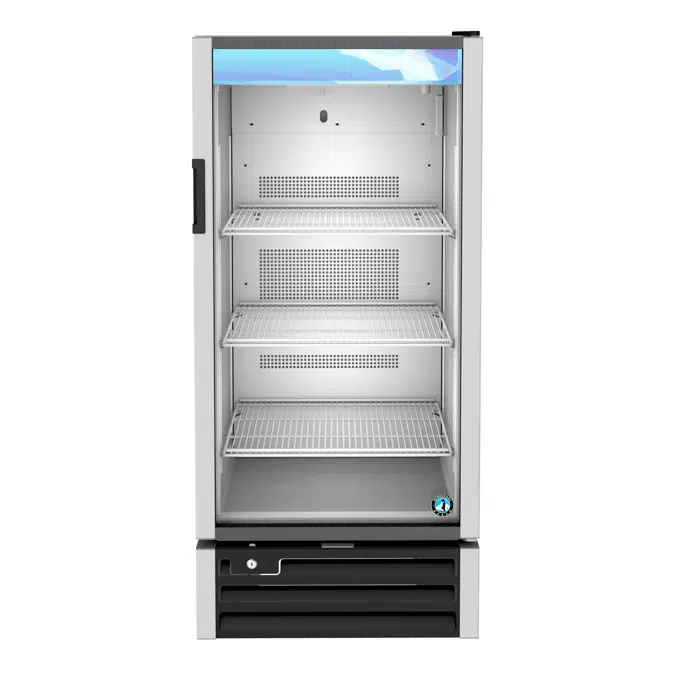 RM-10-HC, Refrigerator, Single Section Glass Door Merchandiser