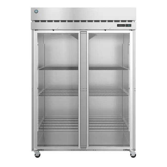 R2A-FG, Refrigerator, Two Section Upright, Full Glass Doors with Lock