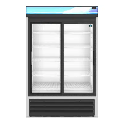 bilde for RM-45-SD-HC, Refrigerator, Two Section Glass Door Merchandiser