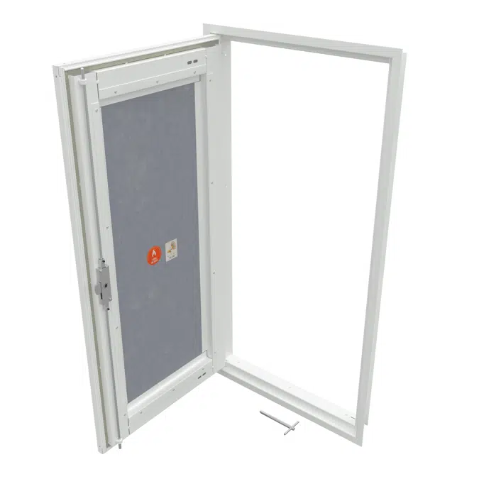 BIM objects - Free download! Riser Door - Wall Application - Metal Door ...