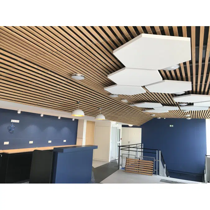 Wooden slats - Slatted false ceiling - ECOGRID