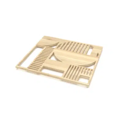 画像 Wooden ceiling tiles - Artgrid