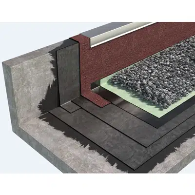 BALLASTED ROOFING SYSTEM WITH GRAVEL TYPE COLD ROOF WITH BPP MEMBRANES 이미지