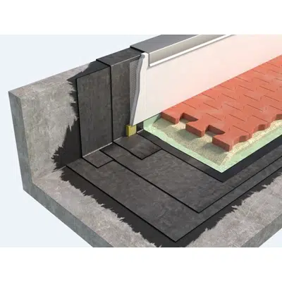 画像 COLD ROOF DRIVEWAY COVERING SYSTEM WITH BPP BITUMEN-POLYMER MEMBRANES