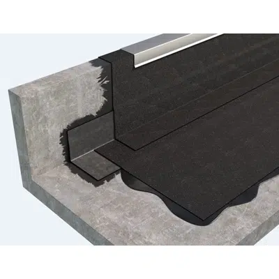 imagem para EXPOSED COLD ROOF TYPE ROOFING SYSTEM WITH BPP-BITUMEN-POLYMER MEMBRANE GLUED TO THE SUPPORT