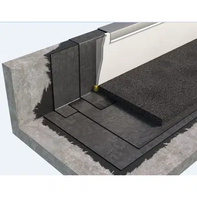 ROOFING SYSTEM WITH DRIVE-OVER PAVING TYPE COLD ROOF WITH BPP BITUMEN-POLYMER MEMBRANES 이미지