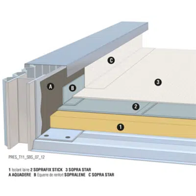 Image for COOL ROOF - SOPRASTAR FLAM on steel deck