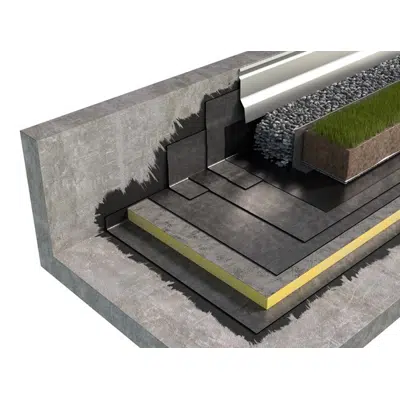 Immagine per Italy_SISTEMA DI COPERTURA ZAVORRATA CON TETTO VERDE ESTENSIVO TIPO TETTO CALDO CON MEMBRANE BITUME-POLIMERO BPP/BPE