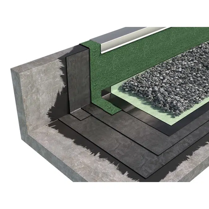 BIM object - Roof - BALLASTED ROOFING SYSTEM WITH GRAVEL TYPE COLD ROOF ...