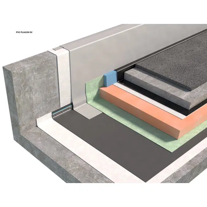 BIM object - Roof - BALLASTED ROOFING SYSTEM WITH INTENSIVE GREEN ROOF ...