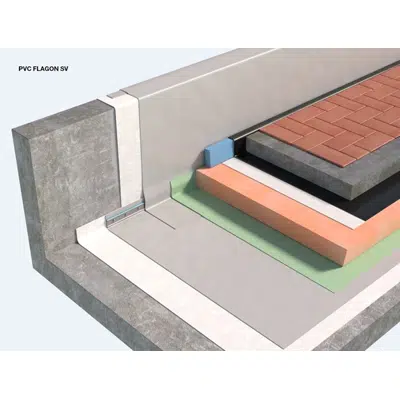 Immagine per Italy_SISTEMA DI COPERTURA PEDONABILE CON PAVIMENTAZIONE FISSA TIPO TETTO ROVESCIO CON MEMBRANE SINTETICHE IN PVC/TPO