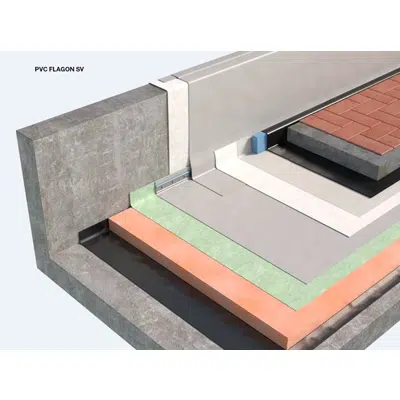 Immagine per Italy_SISTEMA DI COPERTURA PEDONABILE CON PAVIMENTAZIONE FISSA TIPO TETTO CALDO CON MEMBRANE SINTETICHE IN PVC/TPO
