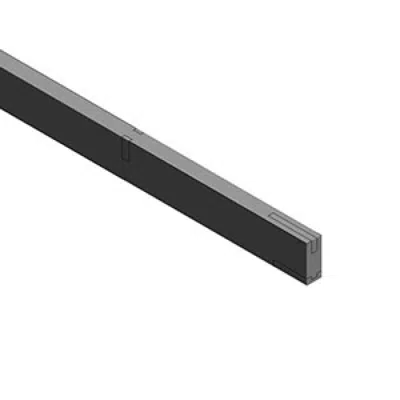 BIM object - Roof - Angled Standing Seam Facade (430 mm, vertical